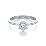 Pierścionek z białego złota z diamentem AJPZ_008